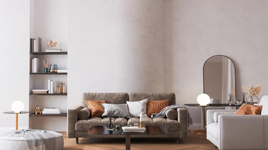 layering living room