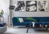 Blue amara sofa